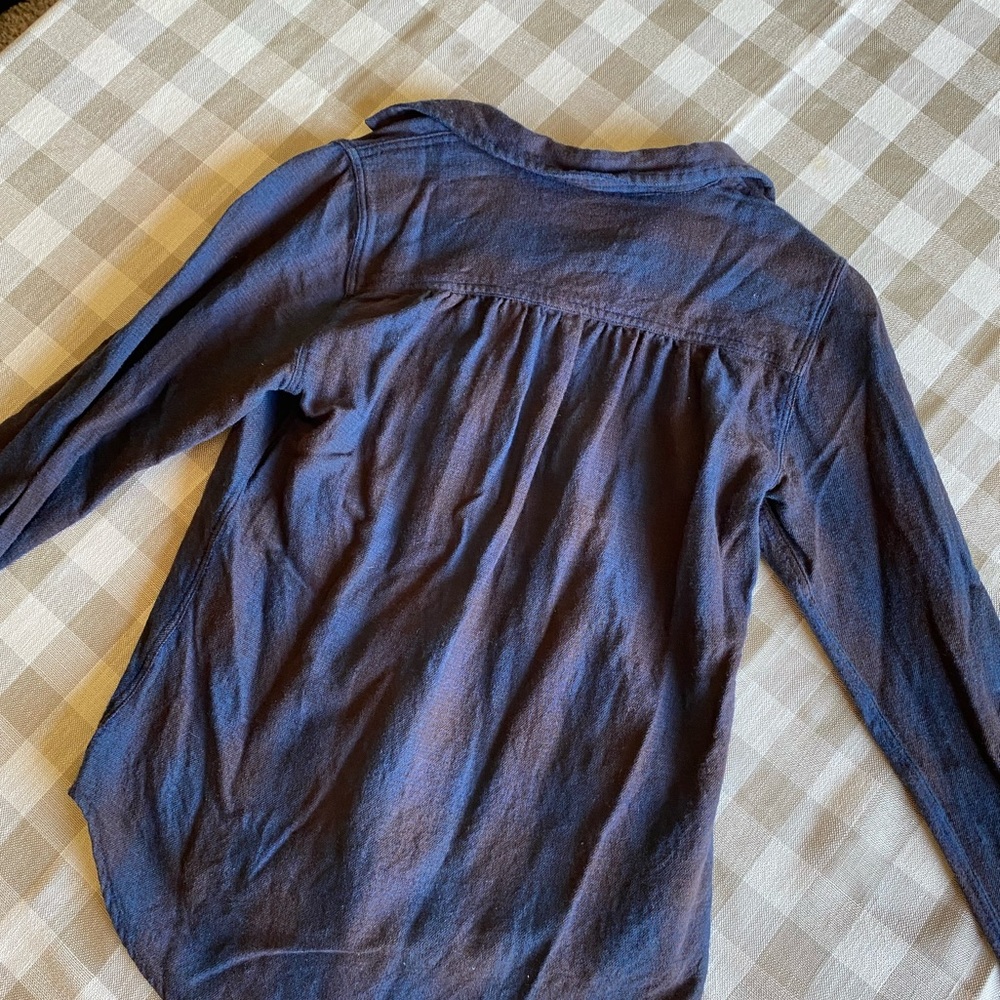 Filson Neutral Wool Flannel Plaid Button-Down Shi… - image 3